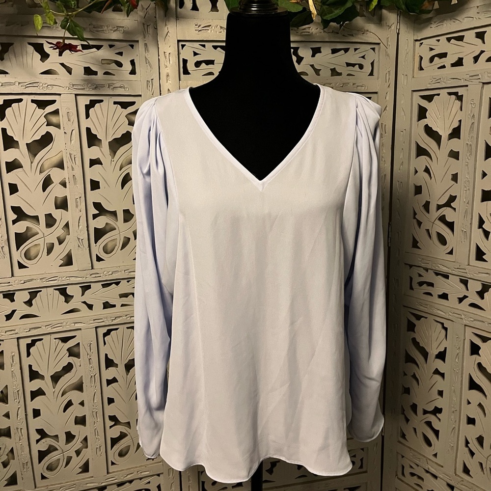 WORTHINGTON LOVELY LAVENDER PURPLE PURE & SIMPLE LIGHTWEIGHT LONG SLEEVE TOP